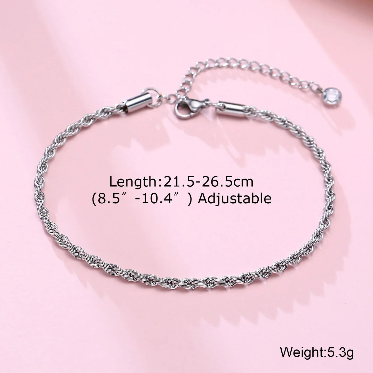 Men's Anklet With Cross Charm