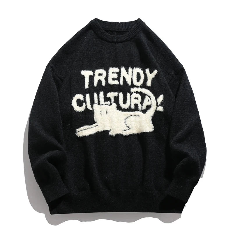 Men's Winter Sweater - Cozy Hand-Knitted Animal Pullover for Style & Warmth