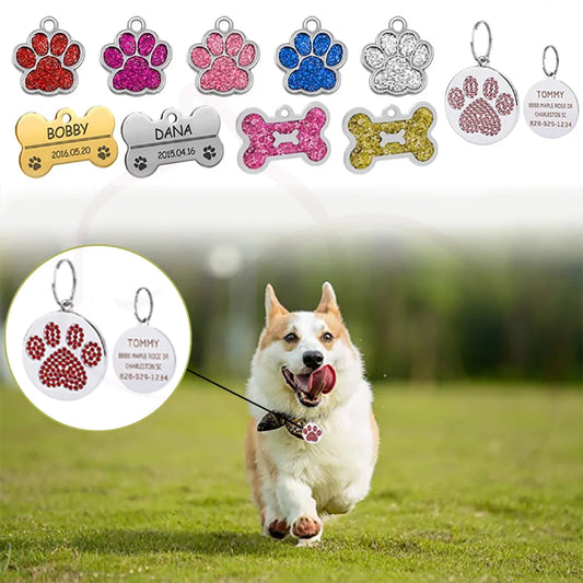 Personalised Address Tags for Dogs – Custom Dog ID & Safety Tag