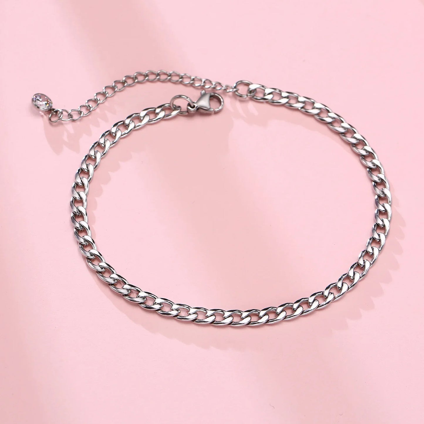Men's Anklet With Cross Charm