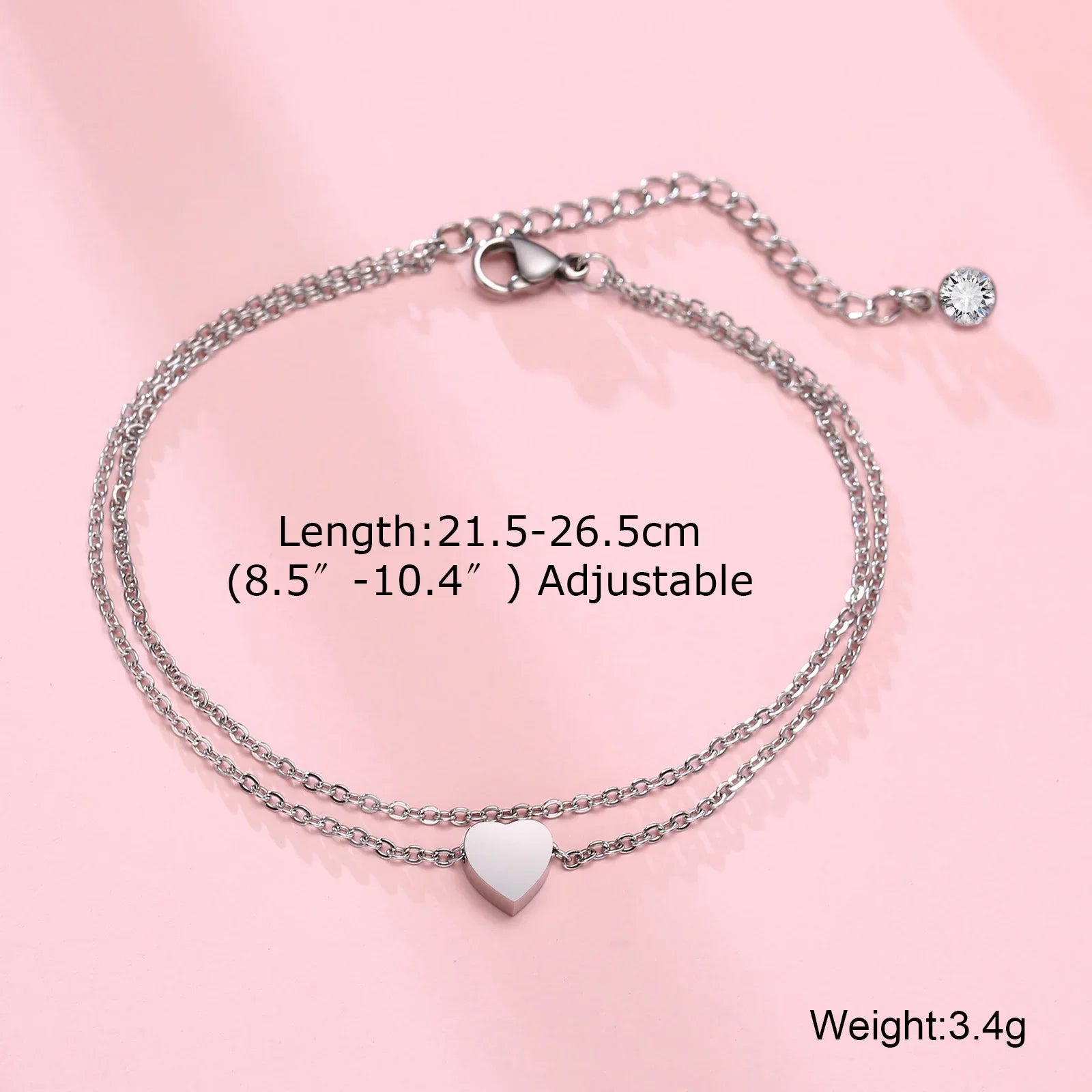 Men's Anklet With Cross Charm
