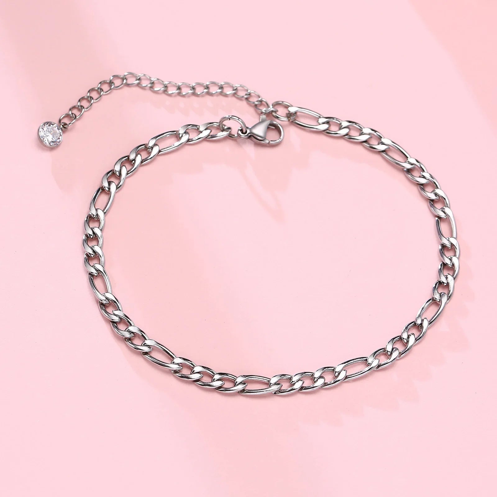 Men's Anklet With Cross Charm