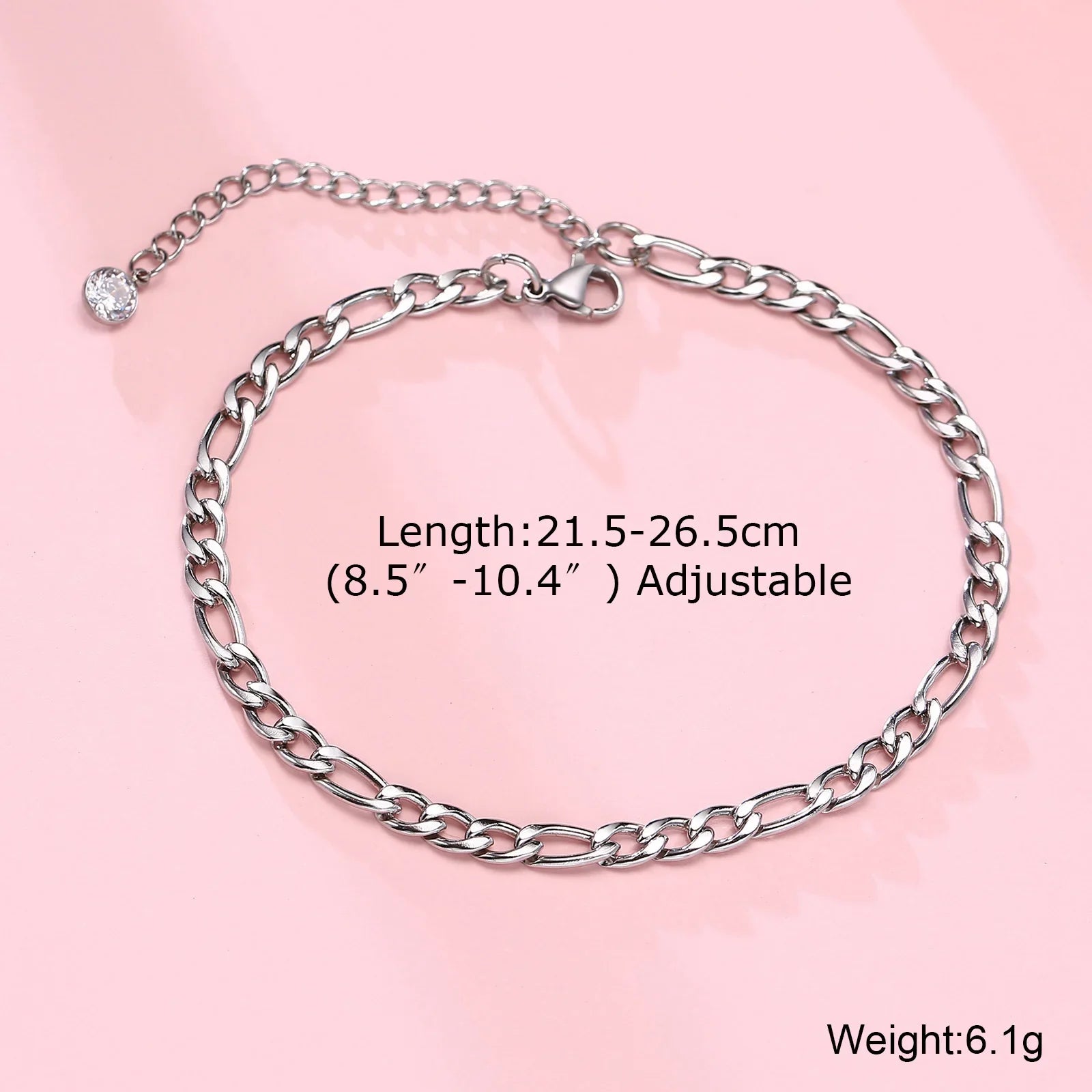 Men's Anklet With Cross Charm