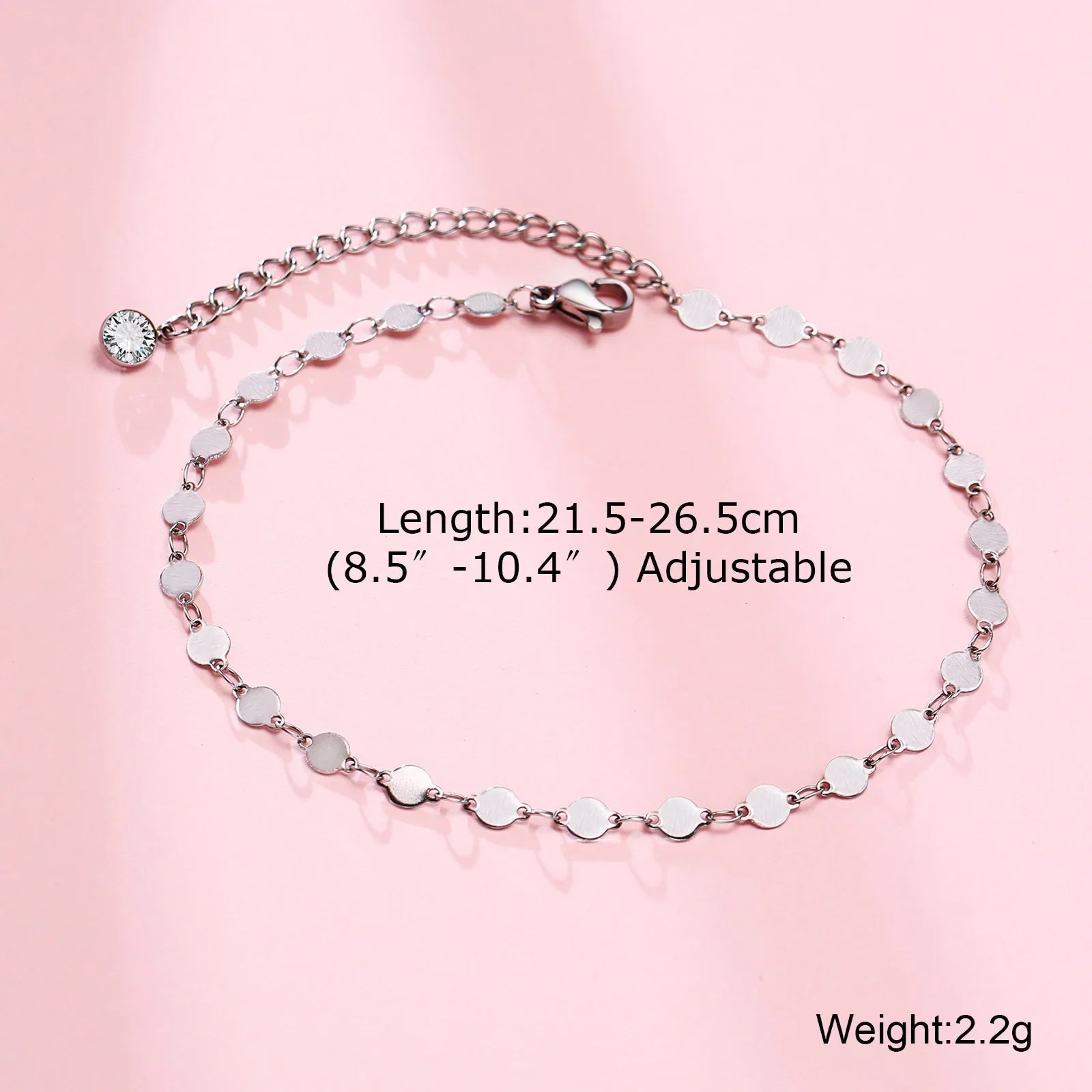 Men's Anklet With Cross Charm