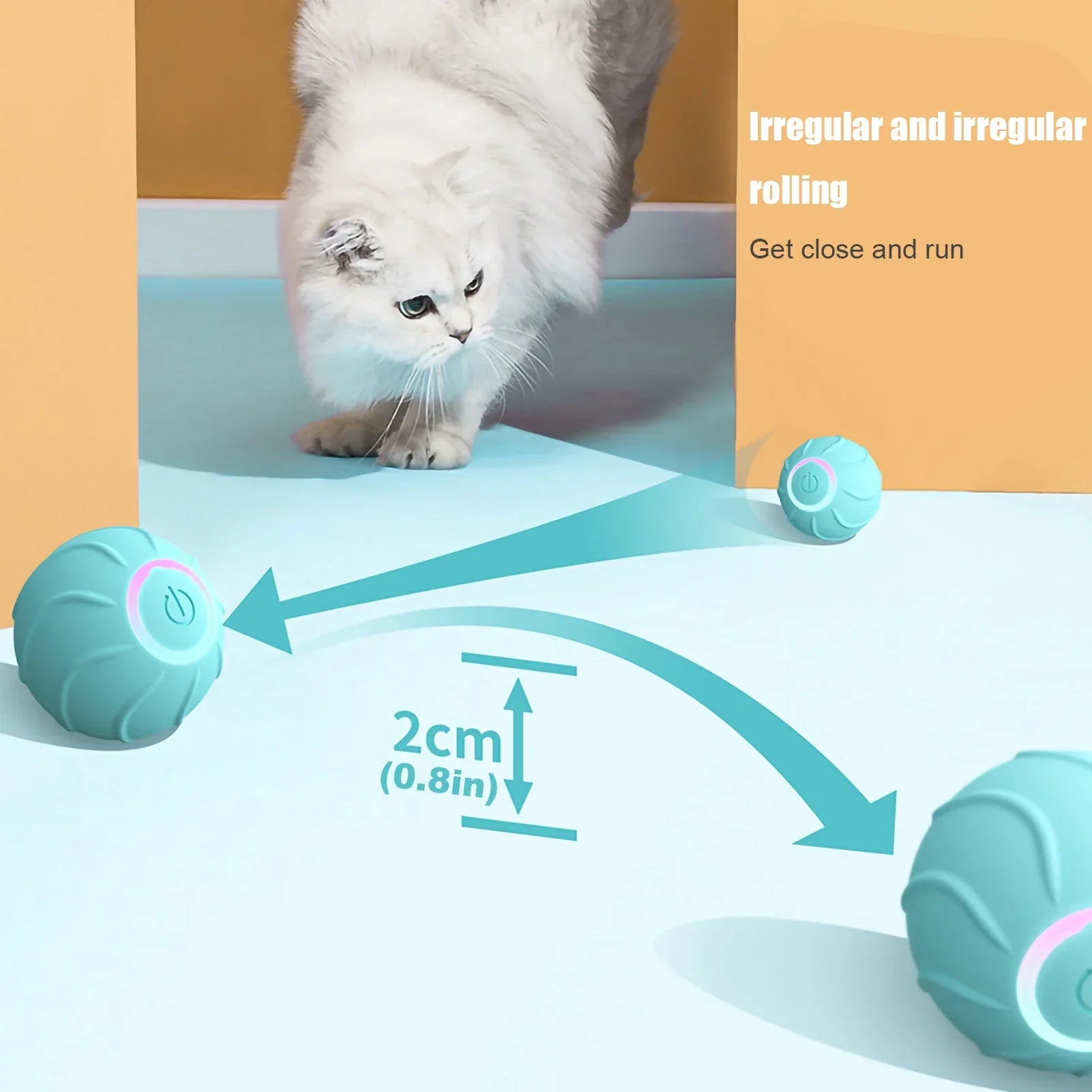 Automatic Rolling Ball Pet Toy - Devya's Pet Emporium