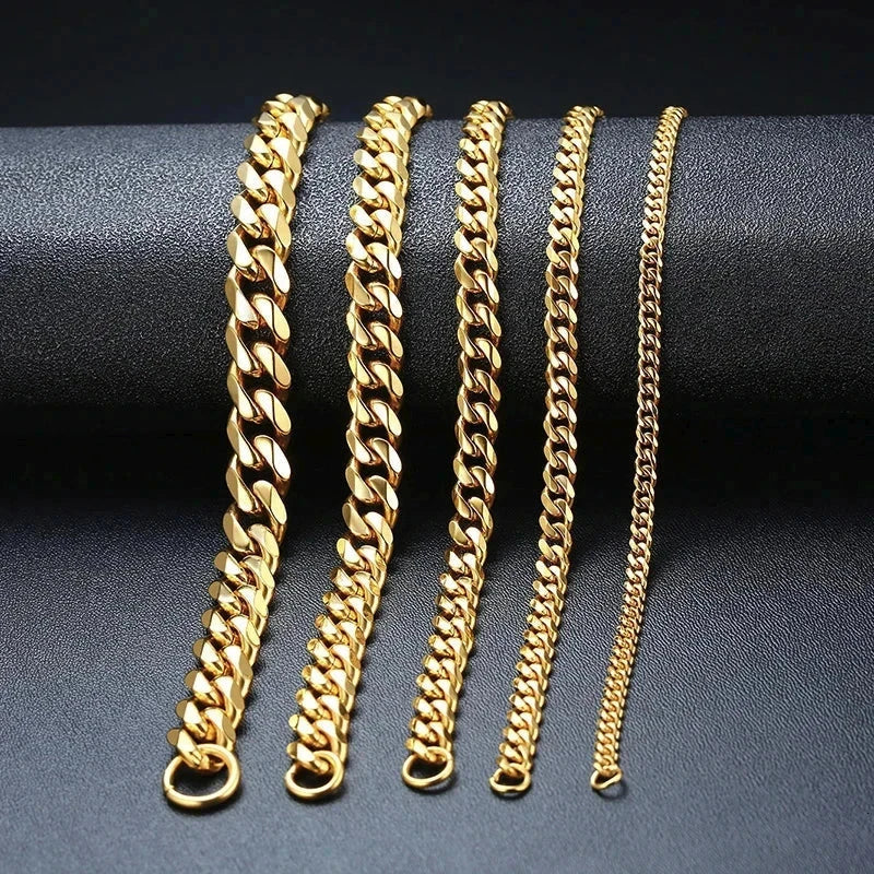 Mens Cuban Chain Bracelets