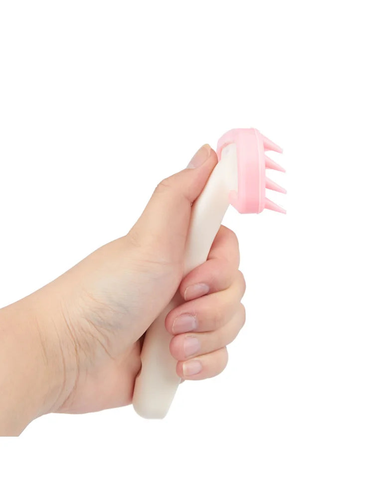 Silicone Small Pet Grooming Brush - Gentle & Easy to Clean for Cats & Dogs