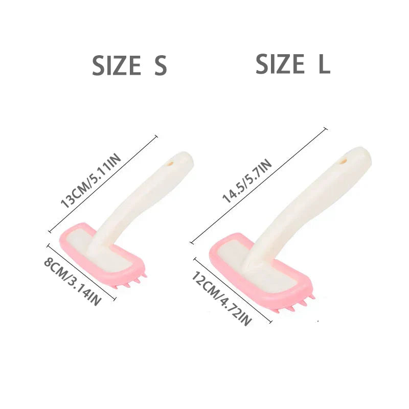 Silicone Small Pet Grooming Brush - Gentle & Easy to Clean for Cats & Dogs