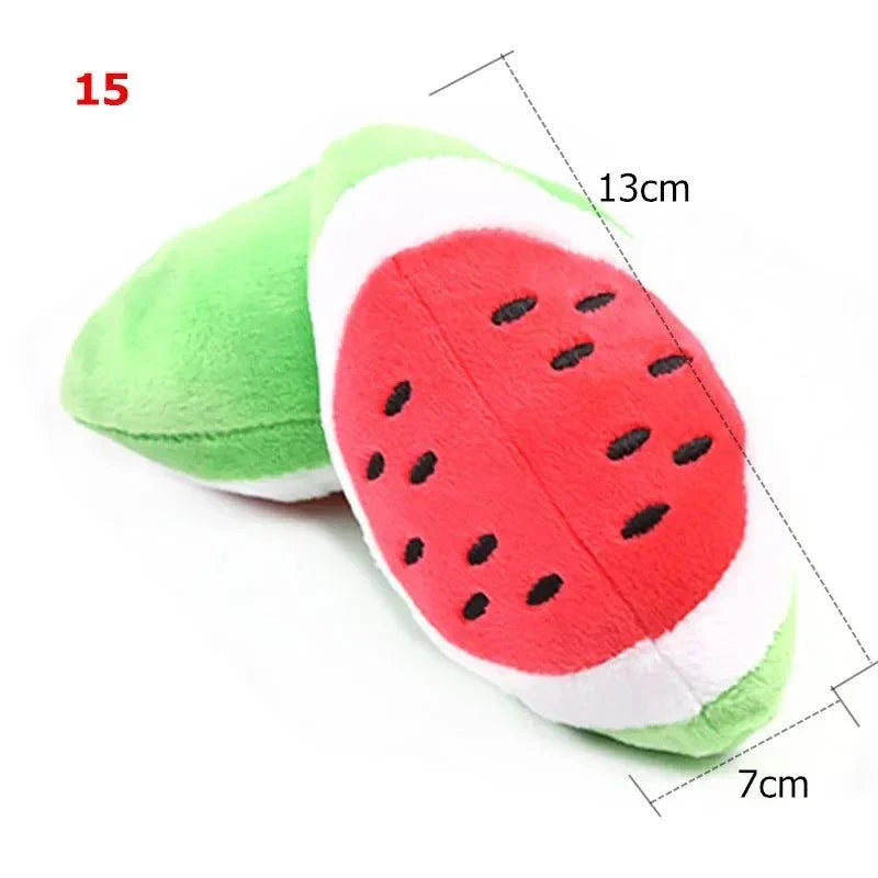 Fruit Animals Cartoon Dog Toys - Cute, Durable & Interactive Dog Toys