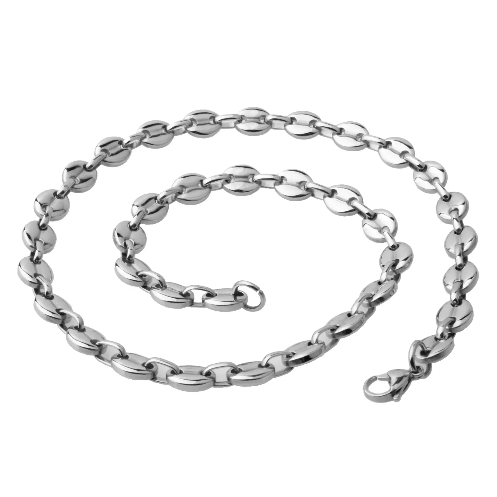 Stainless Steel Necklaces - Trendy Minimalist Geometric Chain for Men & Women