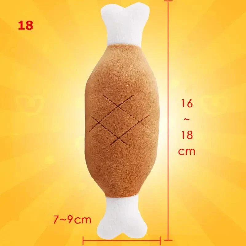 Fruit Animals Cartoon Dog Toys - Cute, Durable & Interactive Dog Toys