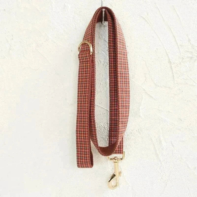 Personalised Plaid Collar – Custom, Stylish & Adjustable Pet Accessory