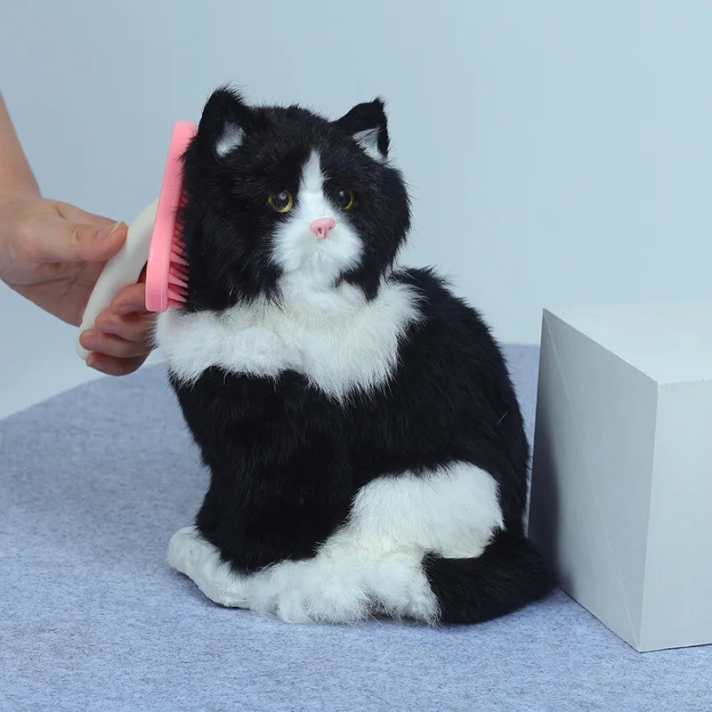 Silicone Small Pet Grooming Brush - Gentle & Easy to Clean for Cats & Dogs