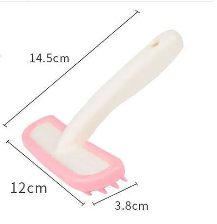 Silicone Small Pet Grooming Brush - Gentle & Easy to Clean for Cats & Dogs