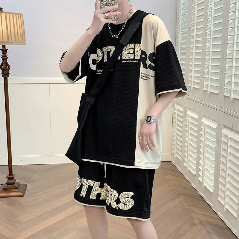 Men's Casual Cotton T-Shirt & Shorts Set