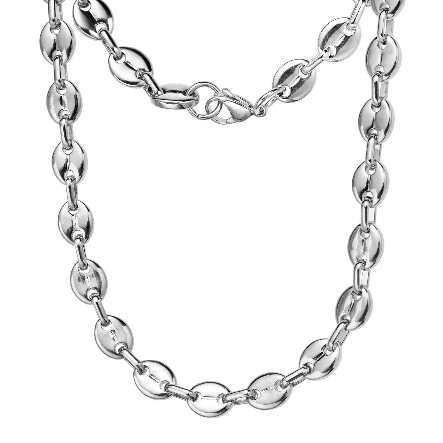 Stainless Steel Necklaces - Trendy Minimalist Geometric Chain for Men & Women