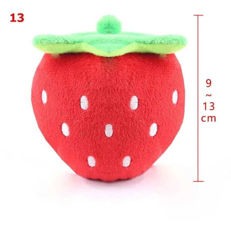 Fruit Animals Cartoon Dog Toys - Cute, Durable & Interactive Dog Toys