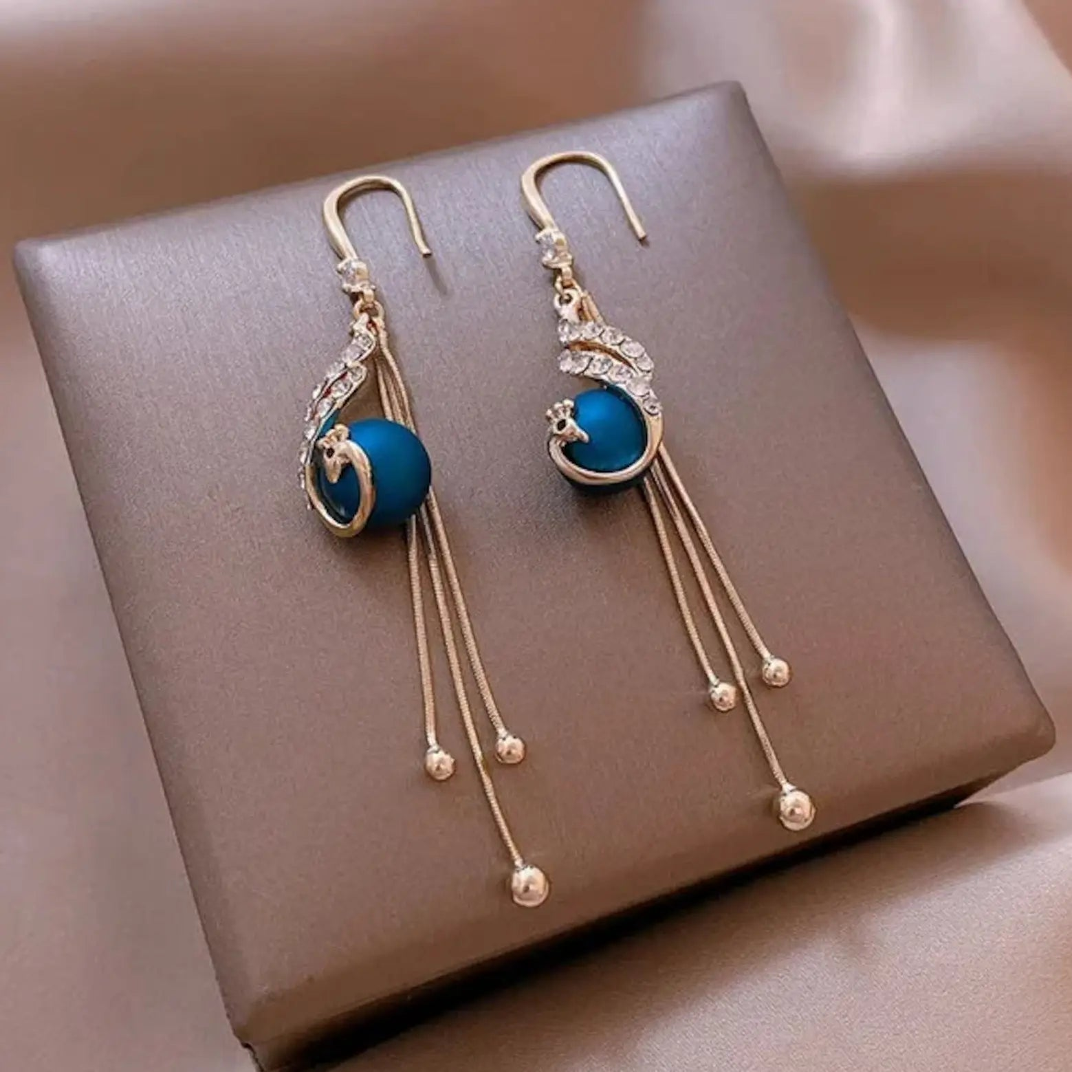 Handmade Peacock Earrings